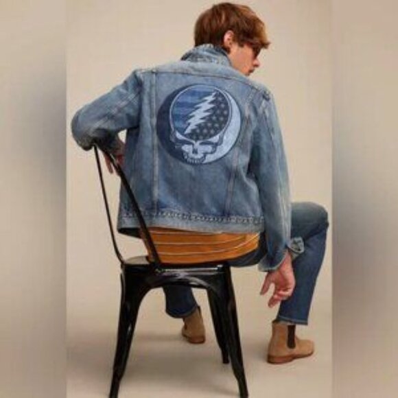 Lucky Brand Other - Lucky Brand Jean Jacket Grateful Dead Denim NWT XXL